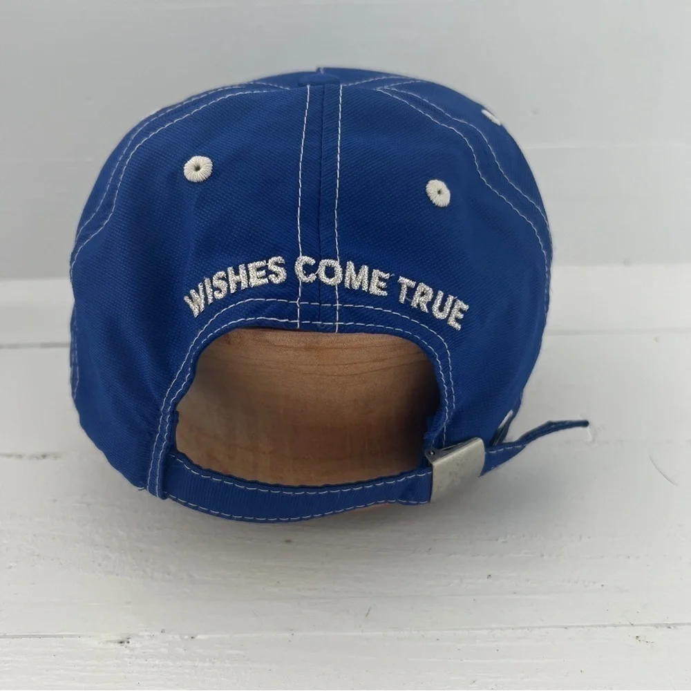 Disney Blue Hat Mickey Where Wishes Come True Adjustable Cap Silver Summer